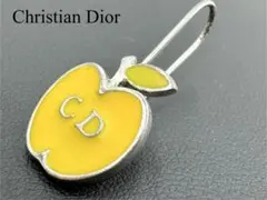 Dior アップル ピアス 片耳 CDロゴ イエロー
