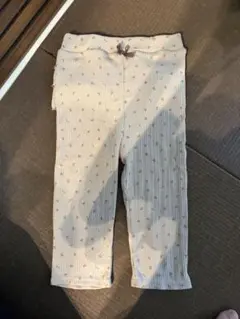 さくらんぼ柄 フリル付きレギンスパンツ