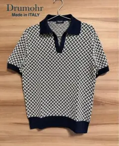 【11月30日まで】Drumohrのスキッパーニットポロシャツ