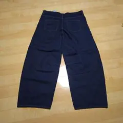GU バレルレッグジーンズ 紺色 3XL