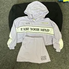 ANAP KIDS ラベンダーパーカーとスカートセット ANAP セットアップ