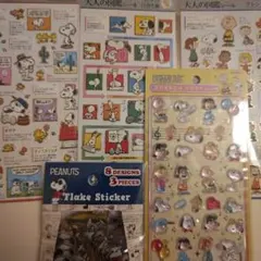 スヌーピー 大人の図鑑シール&ボンボンドロップシール&フレークシール（サーフ）
