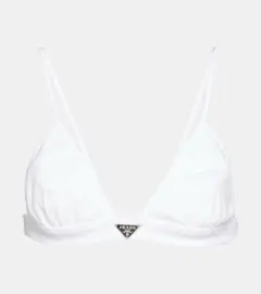 PRADA 23ss ロゴ コットン ジャージー ブラレット ブラジャー 新品のサムネイル