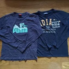 PUMA 長袖Tシャツ 150 ネイビー