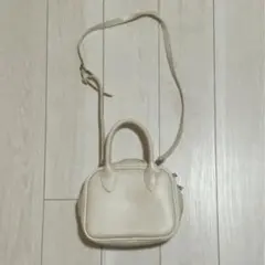 アイボリー ショルダーバッグ ハンドバッグ