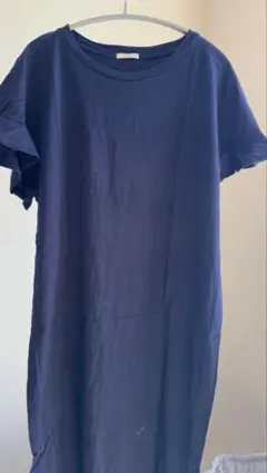 GU ネイビー 半袖Tシャツ 100%コットン