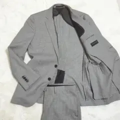 美品　NEWYOKER ビジネススーツ　AB8 グレー　ストライプ　大きいサイズ 美品✨NEWYOKER ビジネススーツ AB8 グレー ストライプ 大きいサイズ