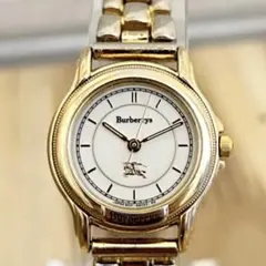 【希少】Burberrys バーバリー 腕時計 ゴールド ラウンド レディース. BURBERRY - BURBERRY バーバリーラウンド ローマン シルバー系文字盤