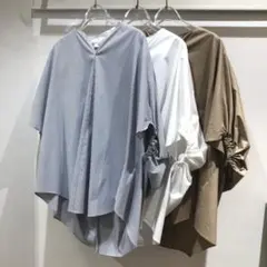 Demi-Luxe BEAMS / ストライプポンチョプルオーバー¥17,600