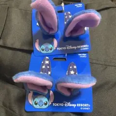 新品 2個セット ディズニー スティッチ ぱっちん ヘアピン 