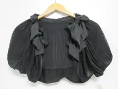 R96 LA SUD シフォンボレロ リボン ブラック 9号 日本製 タグ付のサムネイル