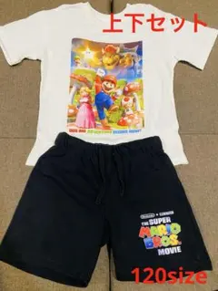スーパーマリオブラザーズ パジャマセット　120センチ　セットアップ　Tシャツのサムネイル