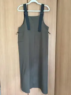 lutique ミリタリー サロペットスカート ジャンパースカート カーキ L