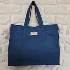 ハンドメイド リボン付きトートバッグ