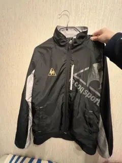 le coq sportif ナイロンジャケット ブラック/グレー