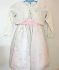 [美品] 値下げ　キッズ　ドレス　120サイズ　ボレロ 110つき