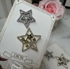 ディオール Dior 2025ホリデー 星型ヘアクリップ 2個セット ノベルティ