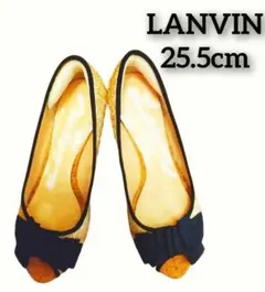 LANVIN en bleu ウエッジソール サンダル 25.5cmのサムネイル