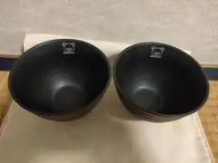 リラックマ 黒 飯碗 2個セット 陶器 ローソン お椀