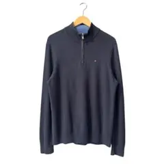TOMMY HILFIGER ハーフジップ ニット Mサイズ