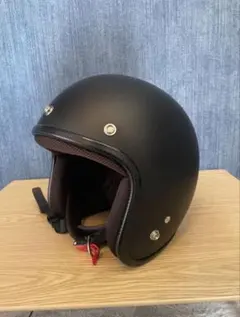 ジェットヘルメット マットブラック XL レッドバロンのサムネイル