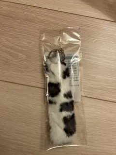 ふわもこしっぽチャーム しっぽキーホルダー ファー　アニマルテール　白