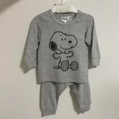 値下［新品未使用］スヌーピー ベビー服 60サイズ グレー