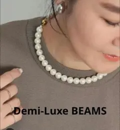 サードマガジンSCRUNCHIE IS BACK エラスティックパールネックレス