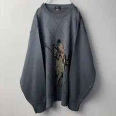 【90s】ポロモチーフ ジャガード ニット made in japan