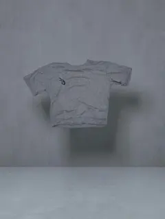 グレー Tシャツ シンプルロゴ入り