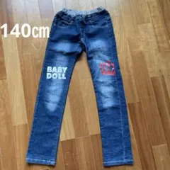 BABY DOLL デニムボトムス クラウンプリント