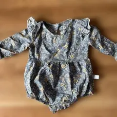 花柄ロンパース フリル付き 95cm以下