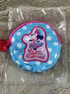 ミニーのファンダーランド　ミニパル カプセルトイ　ミニーポーチ　水色