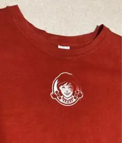 wendy's ウェンディーズ ヴィンテージ Tシャツ 企業 両面プリントロゴ