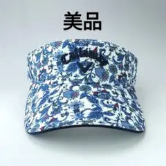 【美品】キャロウェイ　レディース ゴルフ サンバイザー ペイスリー柄　バイザー