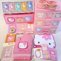 レア！当時物 サンリオ キティ カオハナ まとめ売り 千鳥柄 平成レトロ 旧ロゴ