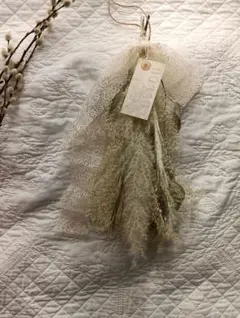 ドライフラワー スワッグ mofumofu Xmas*☆ パンパスグラス レース