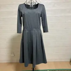 ロペピクニック　ジャージニットワンピース　グレー