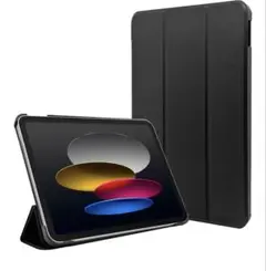 カバー iPad (A16) 第10世代 手帳型 スリープ機能対応 ブラックのサムネイル