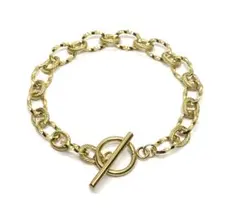 小豆チェーン ステンレス マンテル ブレスレット ゴールド #5