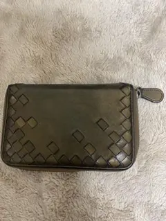 ◾️BOTTEGA VENETA ボッテガヴェネタ 編み込黒レザー　希少な金色