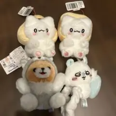 봉제인형 마스코트 4점 세트