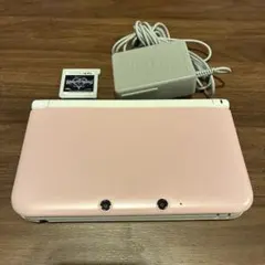 【動作確認済】ニンテンドー3DS LL 本体 ピンク ホワイト 充電器付き 本体
