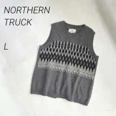 NORTHERNTRUCK ニットベスト ノルディック柄　幾何学模様