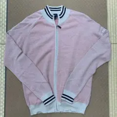 BURBERRY ピンク ジップアップ セーター