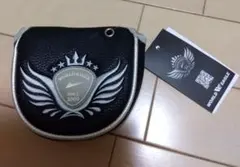 黒×赤【新品未使用】パターカバー　マレット型 　★ゴルフ　ヘッドカバー