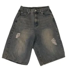 ダメージ加工ハーフパンツ