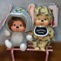 モンチッチ トムとジェリー ぬいぐるみ とCOLORSヒョウ柄2種セット モンチッチ トムとジェリー ぬいぐるみ とCOLORSヒョウ柄2種セット
