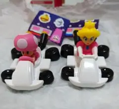 キノピオとピーチ カートフィギュア 2体セット