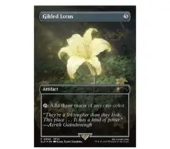 MTG FF 金粉の水蓮 foil 英語版 secret lairプロモカード ゆ*き様 MTG FF secret Lair 金粉の睡蓮 レインボウ・フォイル